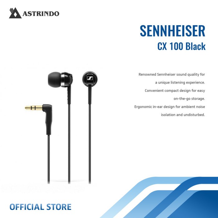 SENNHEISER CX 100 BLACK