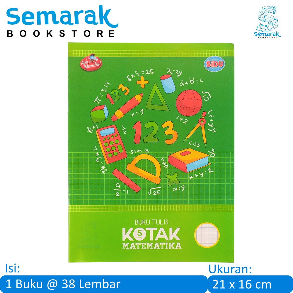 

Buku Tulis Kotak SiDU Sinar Dunia Matematika [1 Buku @ 38 Lembar]