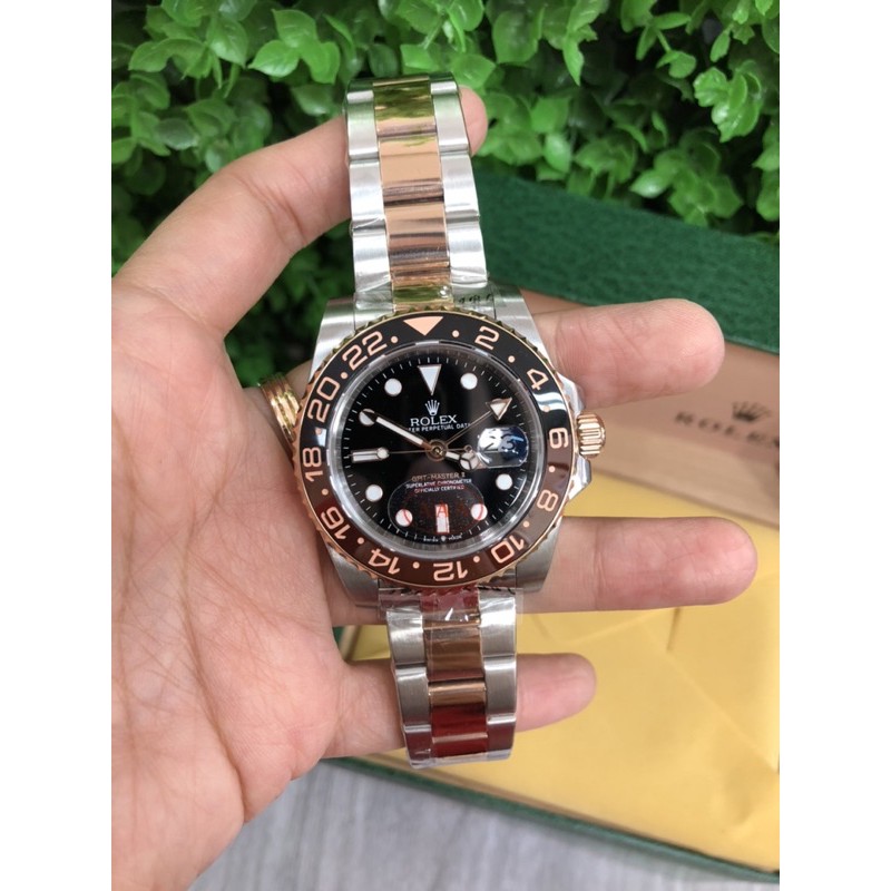 JAM ROLEX GMT MASTER II (ROOTBEER)/AUTOMATIC 40MM