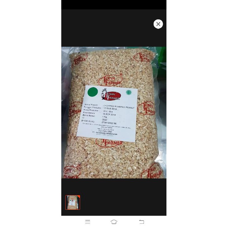 

kacang Jhon farmer repack 250grm