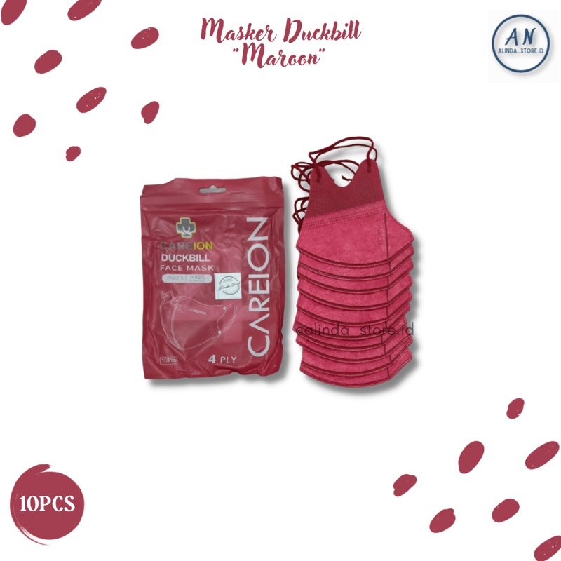MASKER DUCKBILL WARNA 4PLY CAREON