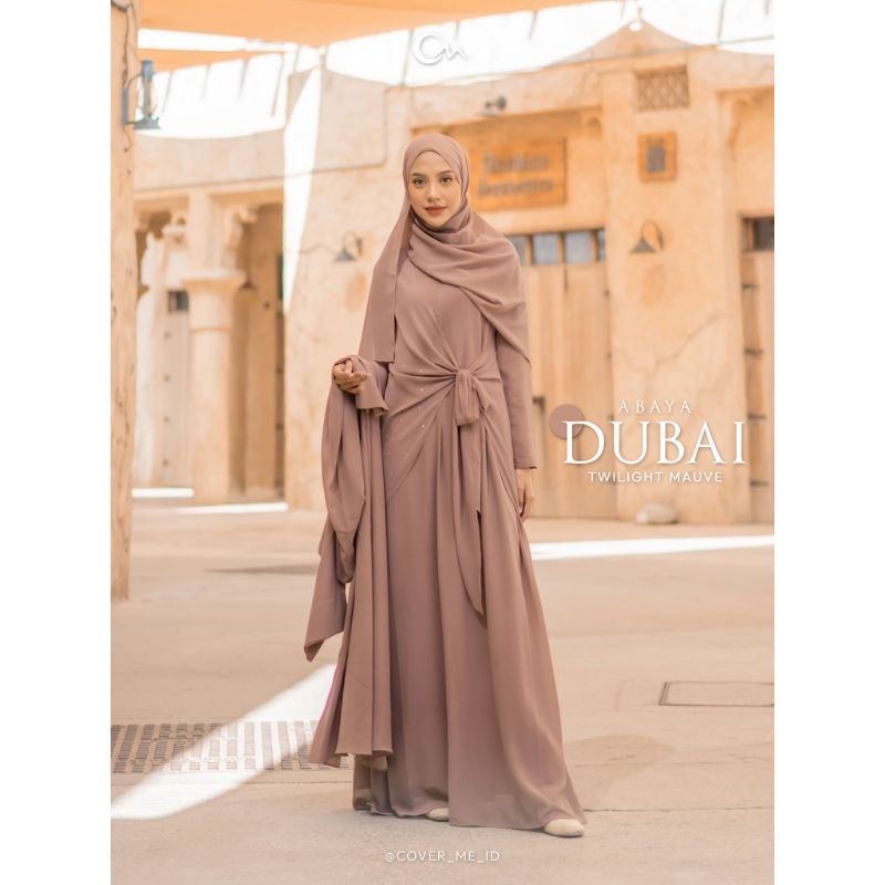 (PRELOVED) ABAYA DUBAI BY COVER ME GAMIS+OUTER FREE PASHMINA
