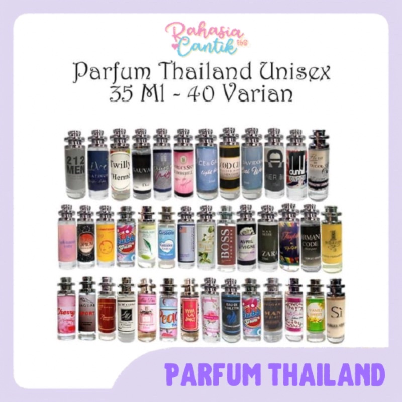 PARFUM THAILAND 35ML BEST SELLER / PARFUME THAILAND UNISEX / PARFUM MURAH / ANEKA PARFUM THAILAND