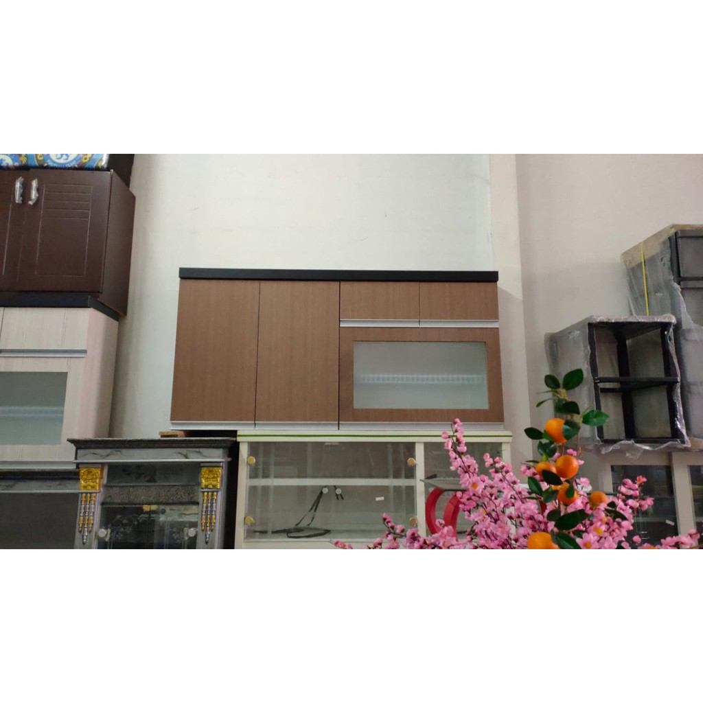 Kitchen Set 5 Pintu Minimalis Coklat Kayu