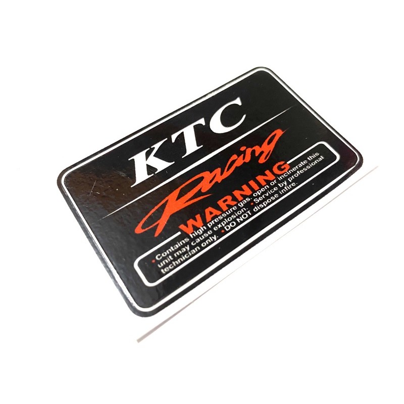 STIKER SHOCKBREAKER KTC RACING WARNING