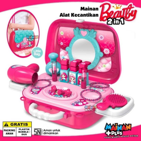 

MAINAN EDUKASI ANAK PEREMPUAN TAS KOSMETIK KECANTIKAN RIAS MAKE UP SNI Limited