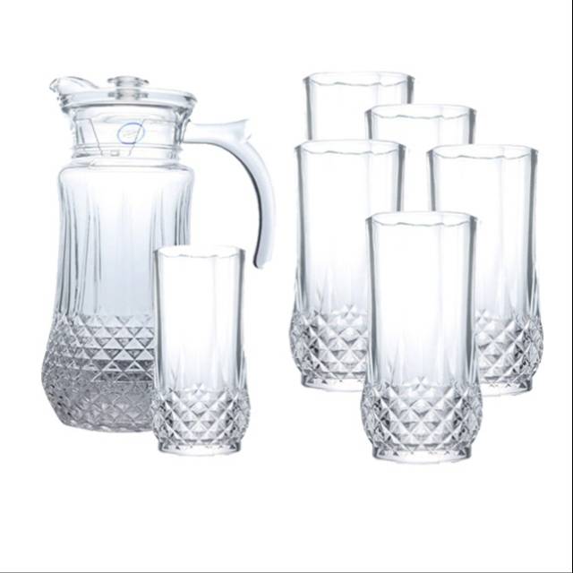 MURAH Gelas kristal set7 / teko kristal premium/ gelas murah