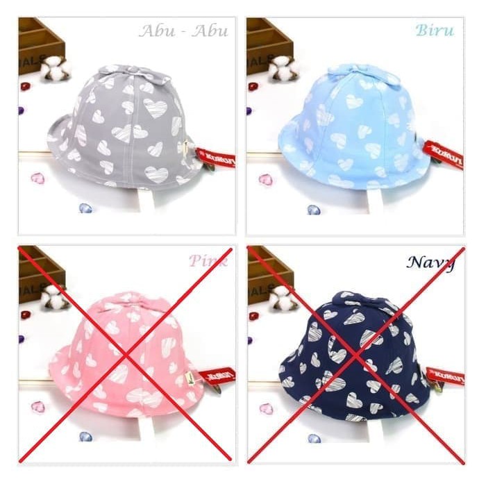 Topi Kupluk Bayi Cewek - Topi Bayi Cantik  promo