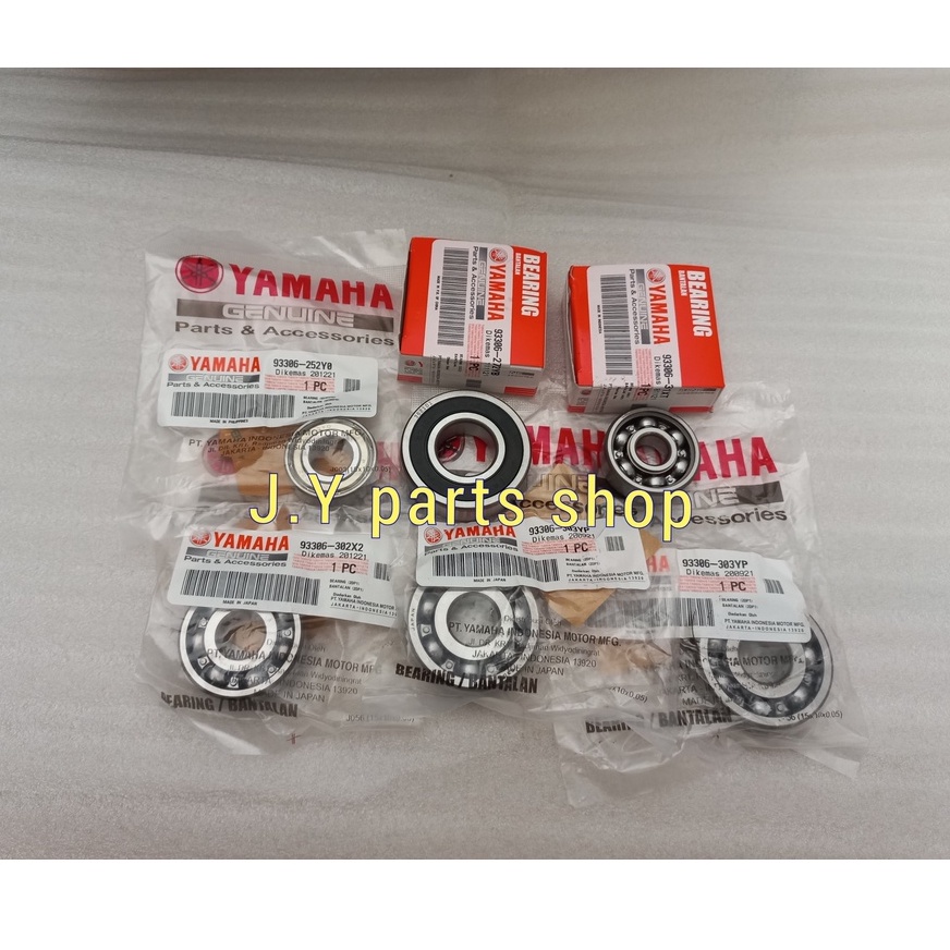 PAKET SET 6 PCS BEARING LAHER RASIO GARDAN XEON KARBU RC GT AEROX 125 ORIGINAL YGP