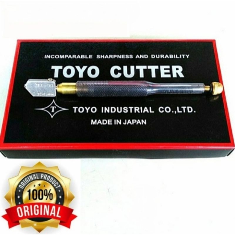 

Glass Cutter TOYO TC 90 Original Made In JAPAN Pisau Potong Kaca TC 90 alat potong granit keramik pisau potong granit dan keramik manual tile cutter