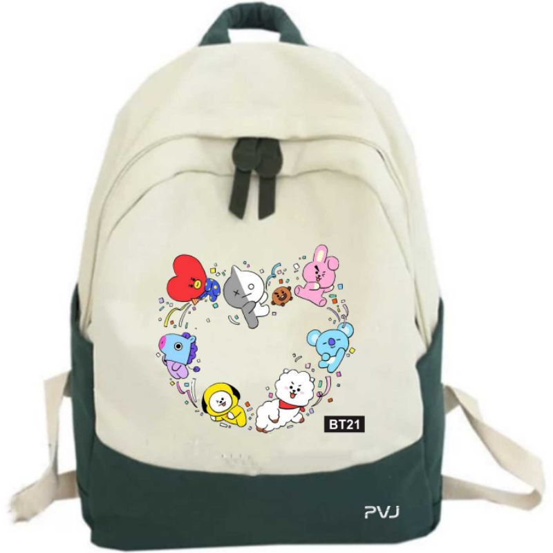 tas ransel BTS 21 tas sekolah anak peempuan