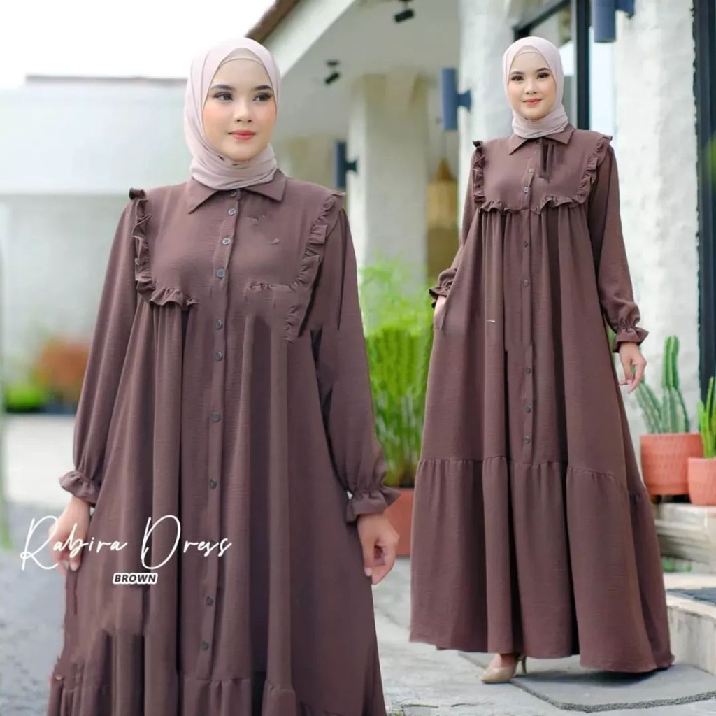 Terlaris RABIRA DRESS GAMIS katun jepang PREMIUM DRESS WANITA TERBARU 2022 BAJU KONDANGAN REMAJA