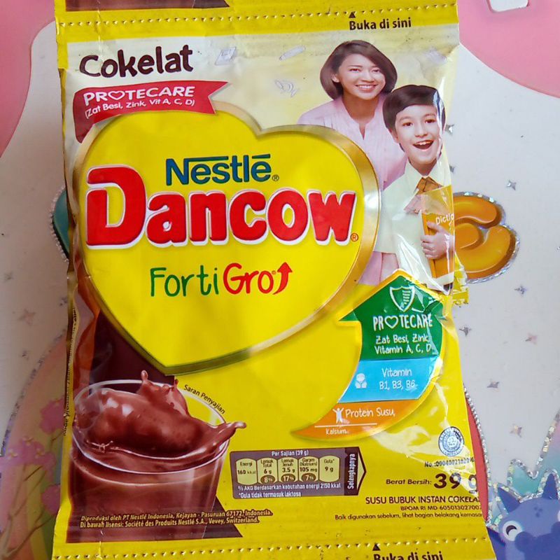 DANCOW FORTIGRO COKELAT 39G NESTLE SUSU BUBUK INSTANT SACHET