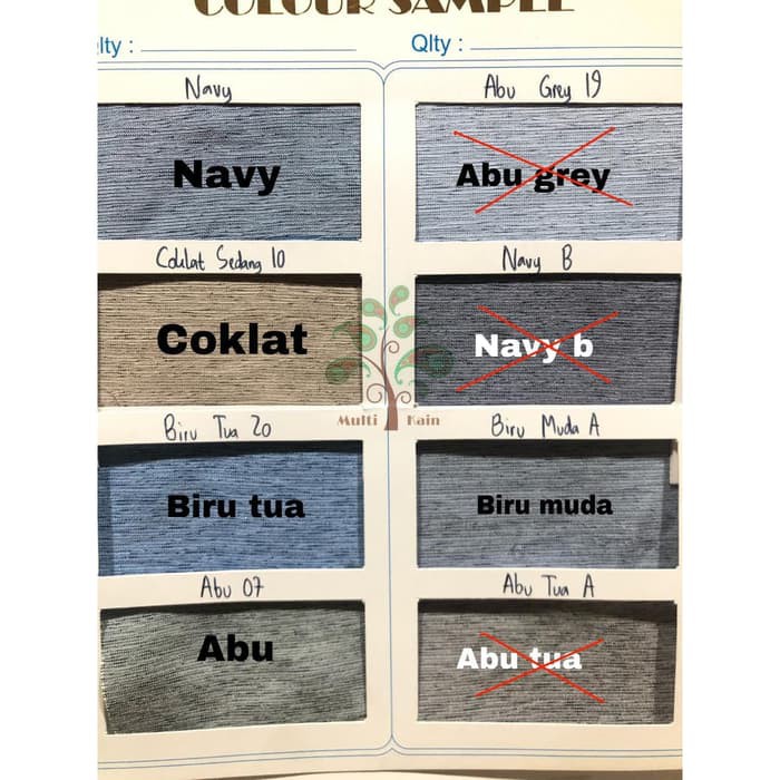 bahan kain koko gamis slub katun polyester SIENTA meteran & grosir