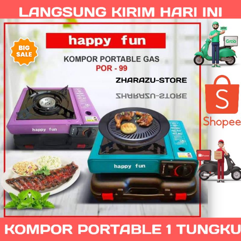 kompor portable 2 in 1 kompor gas portable multifungsi serbaguna