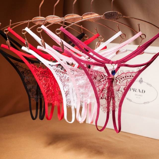 G string open crotch | celana dalam wanita belahan variasi Swarovski menawan