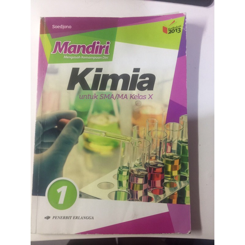 Buku Mandiri Kimia SMA kelas 10 penerbit erlangga