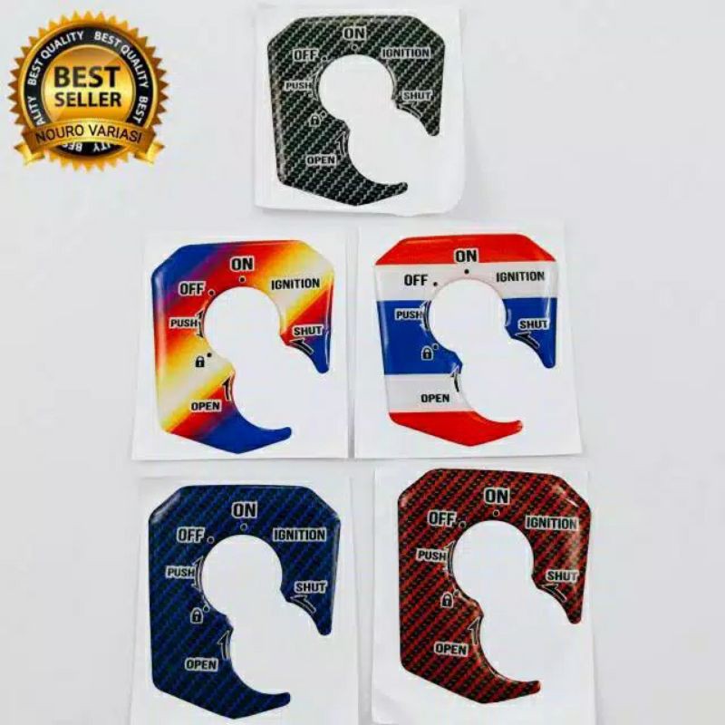 EMBLEM LOGO HONDA SONIC 150 R  CB150 R CB 150 R LOGO TUTUP KUNCI  KONTAK KARBON HITAM KUALITAS jos