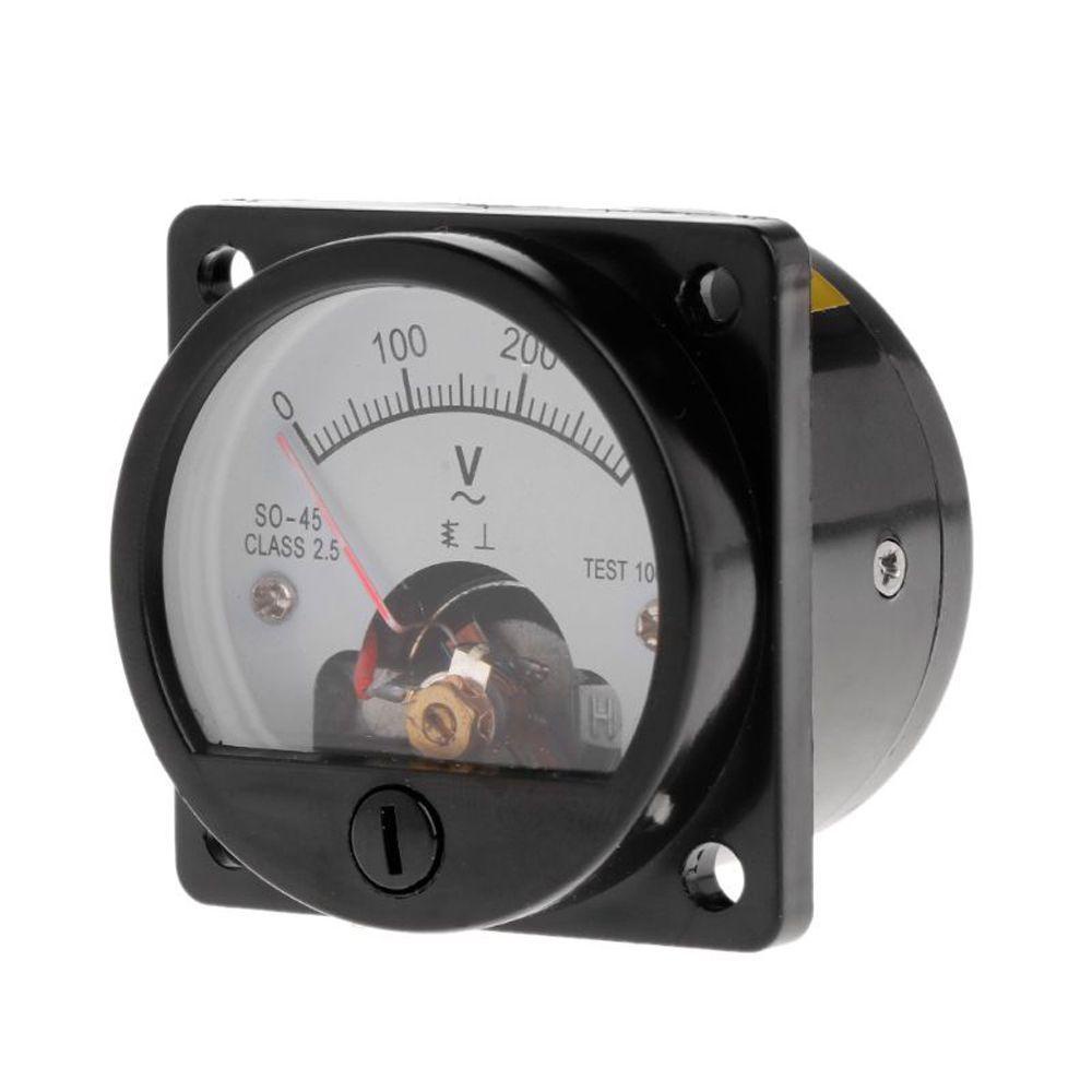 Rebuy Voltmeter Pointer Type 0-300V Current Voltmeter Pengukur Tegangan Meter Dial Analog AC Voltage AC 0-300 V Volt Tester