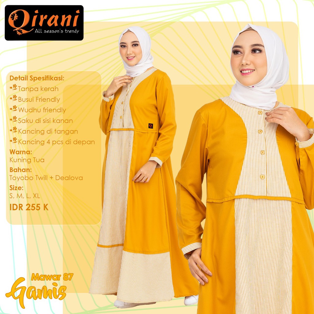 SARIMBIT 004 - GAMIS QIRANI MAWAR 87