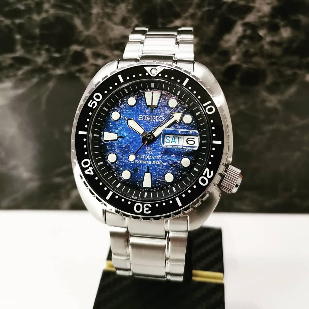 Seiko Prospex SRPE39K1 King Turtle Divers Manta Ray - Jam Tangan Pria SRPE39 Save the Ocean