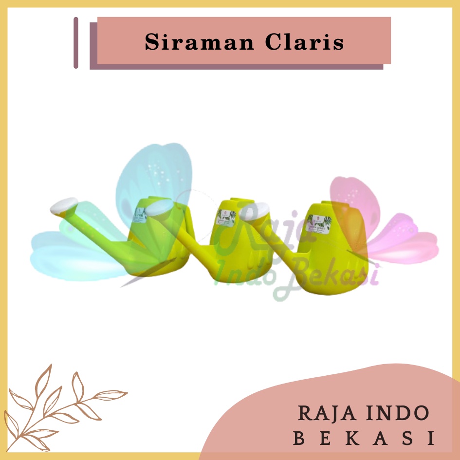 Claris 5953 1,3 Liter Pot Siram Siraman Alat Penyiram Tanaman Bunga Springtime Plastik Primavera 1,3 Liter Siraman Claris 5953 Gembor-Penyiram Tanaman Claris Mini 1 L