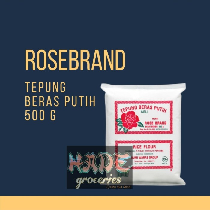 

Ketan-Beras-Tepung- Tepung Beras Rose Brand 500Gr -Tepung-Beras-Ketan.