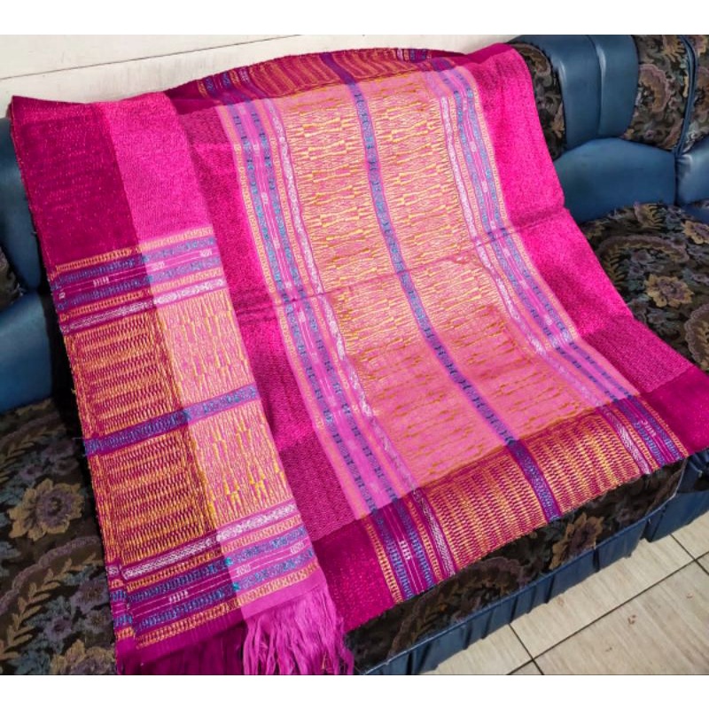 BAHAN SONGKET TARUTUNG TUMTUMAN PURADA / ASLI KERAJINAN TANGAN / KAIN TENUN