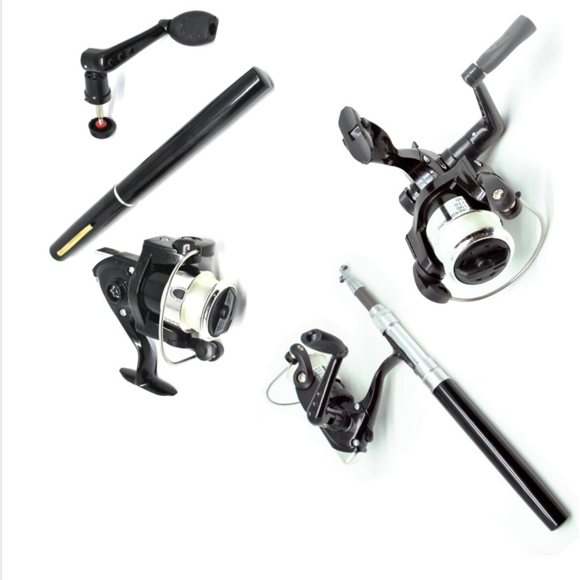 Joran Mini Portabel Pen Fishing Rod Length Alat Pancing Pena Pulpen Stik Stick Pancing Praktis Bentu