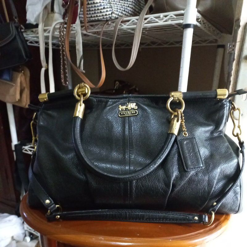 Top handle bag coach full kulit preloved