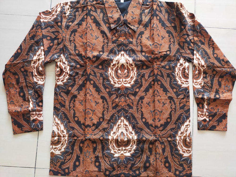 Farzani Kencono Kemeja Batik Pria Full Furing Katun Sragenan