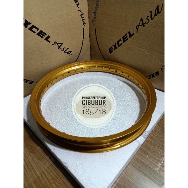 VELG TAKASAGO EXEL ASIA 160/ 185/ 215 RING 18  GOLD