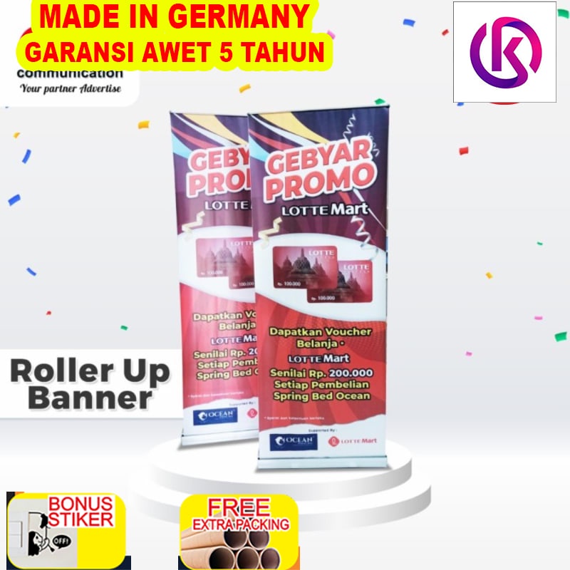 

Terlaris ROLLER UP BANNER UK 60 X 160