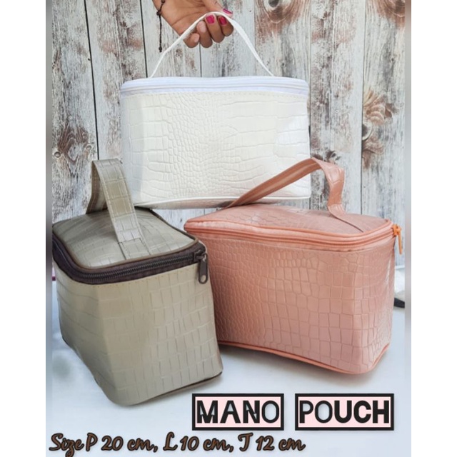 MANO POUCH KOSMETIK MODEL KERANJANG  STYLISH SUPER MURAH