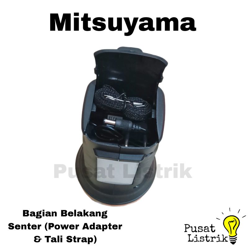 Senter LED 30W+Lampu Emergency 15W Besar Mitsuyama Senter Jumbo MS1220