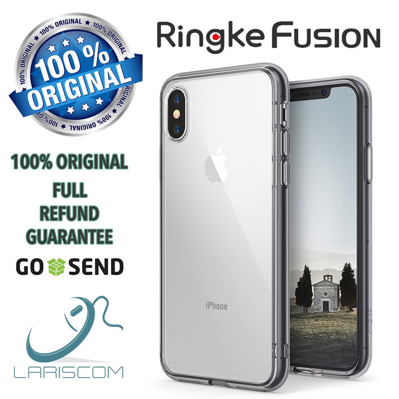 RINGKE FUSION IPHONE X CASE REARTH SMOKE BLACK - ORIGINAL