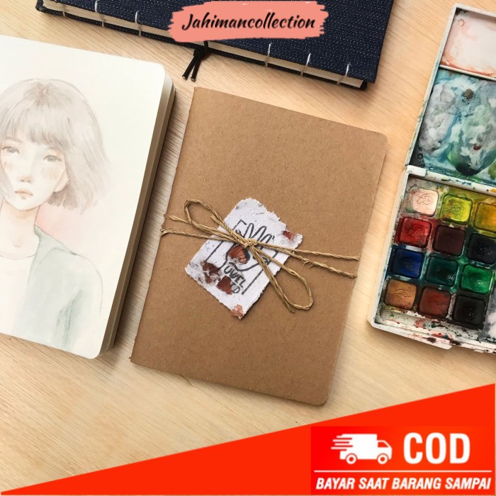 

✨ BISA COD ✨ UWEL STUDIO Watercolor Travelers Notebook Insert - A6 Size - Old Mill