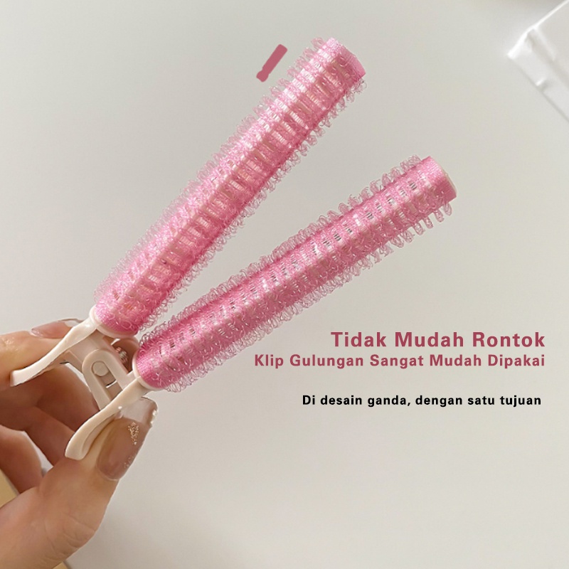 Roll Rambut VELCRO Korea Premium ISI 2PCS /Madame Poni Jepit / Hair Root Twin Hair Rollers AK25