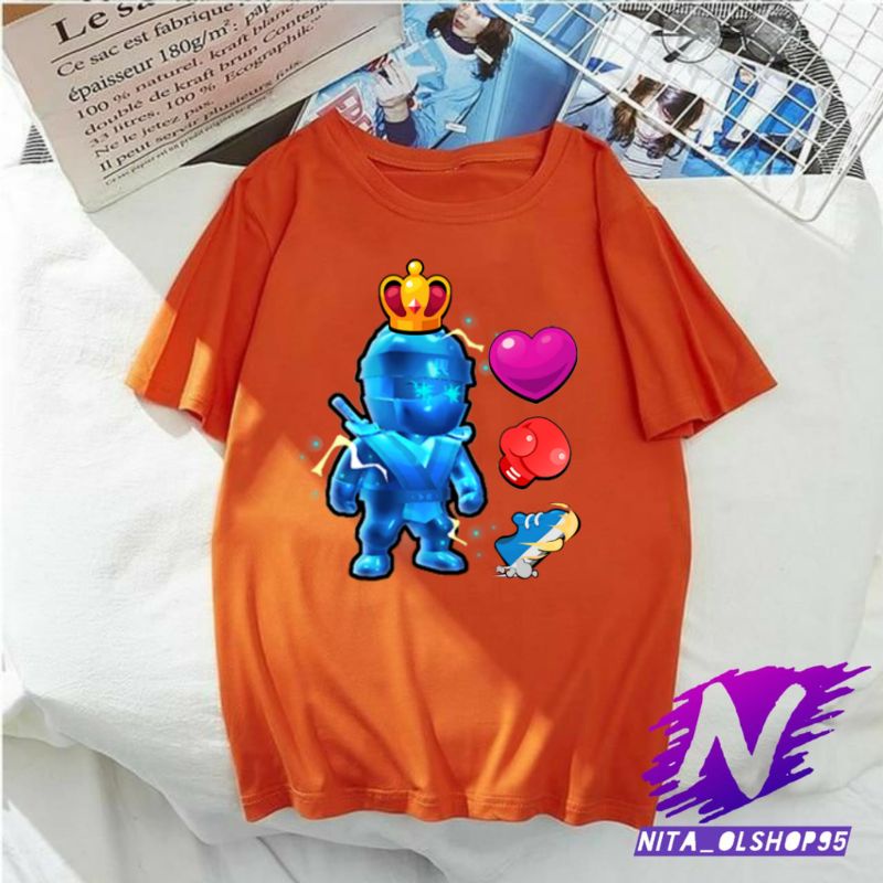 baju anak stumble guys kaos stumble guys ninja elektro