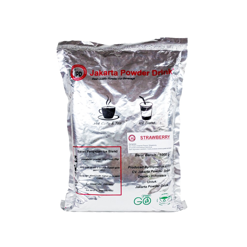 

Jakarta Powder Drink Strawberry 1 Kg- Minuman Kekinian- Ice Blend