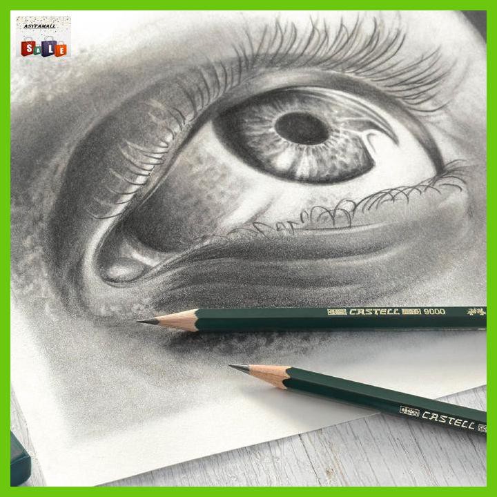 

Silutala- Faber-Castell Pensil Ujian - 2B Castell 9000 -Ori.