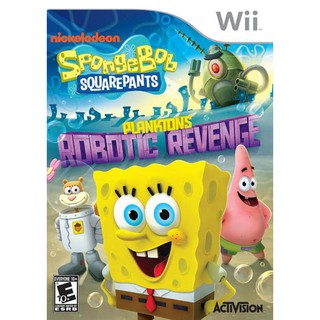 terbaru 2021 !! kaset game Nintendo Wii Spongebob squarepants plankton robotic revenge