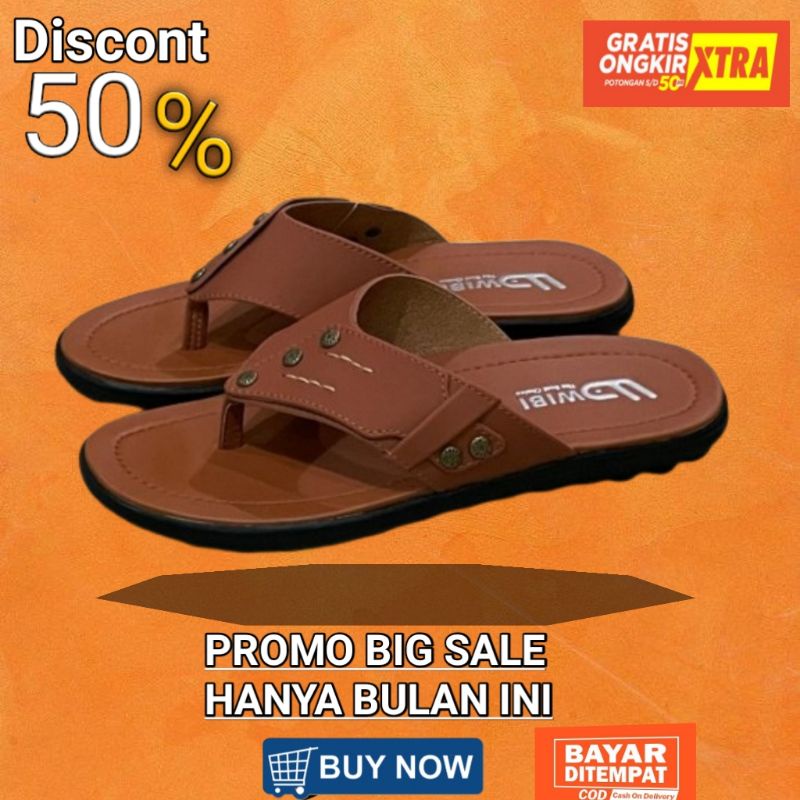 Sandal sendal kulit asli pria original sandal pria kulit asli 100% sandal pria carvil original