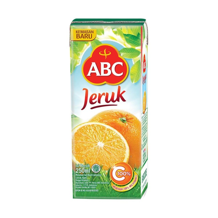 JUS JERUK ABC 250ML ORANGE JUICE MINUMAN BUAH