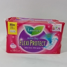 Laurier 22cm 18 pads ( Flexi protect wing / nonwing ) pembalut wanita (no.10)