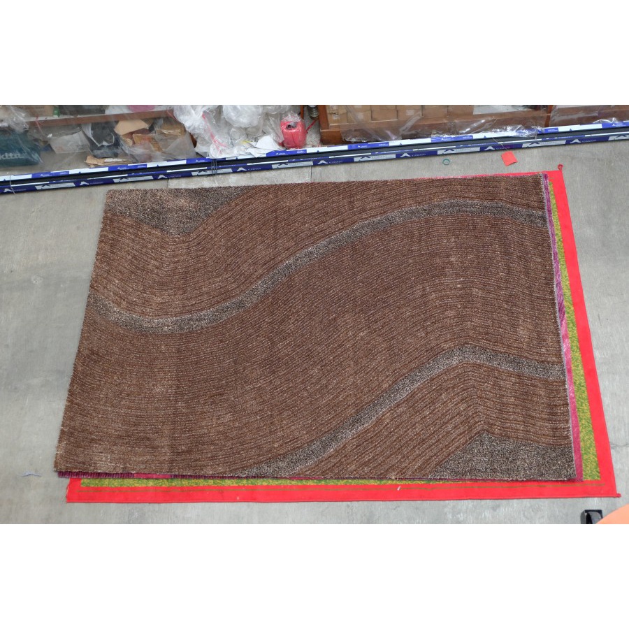KARPET BULU ALICE SHAGGY 4D RUG 200x300 BROWN 1-3
