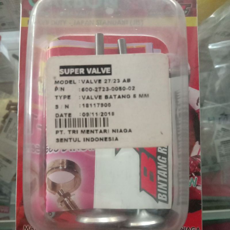 KLEP BRT 27/23 BATANG 4,5 KARBON AB not kawahara snd moto1