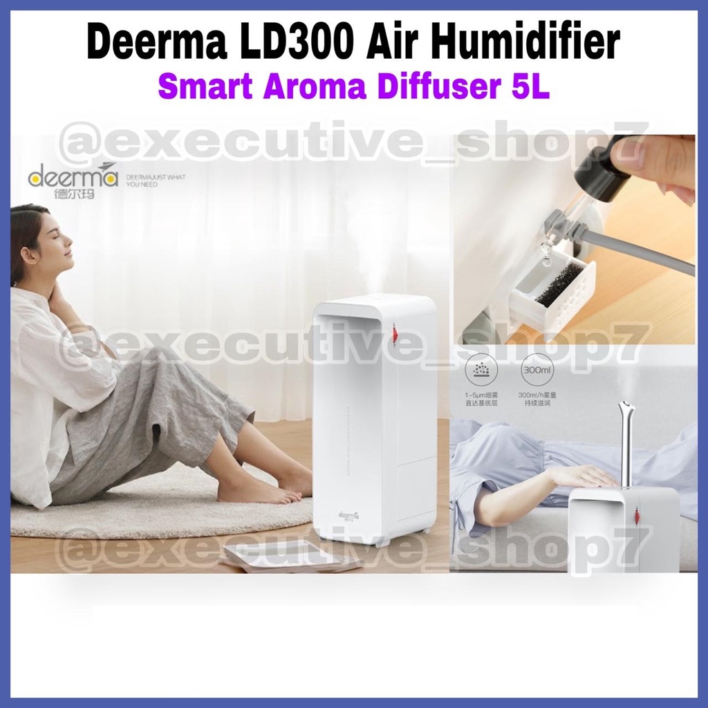 Deerma LD300 Air Humidifier Smart Aroma Diffuser 5L - Garansi Resmi 1 Tahun