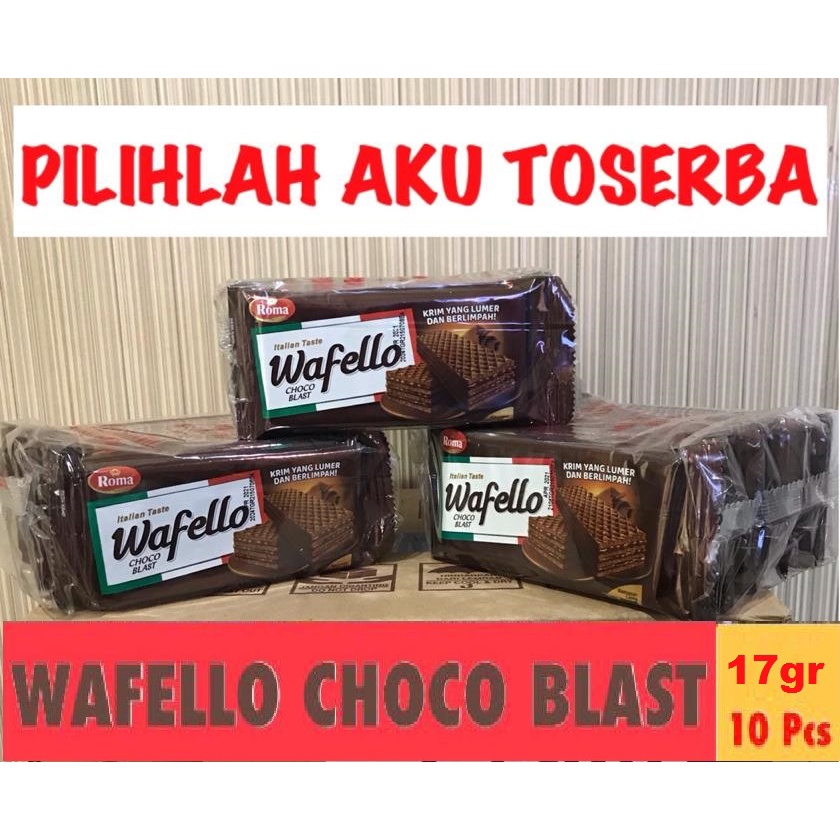 Roma Wafello Choco Bst 17 gr - ( HARGA 3 RENCENG )