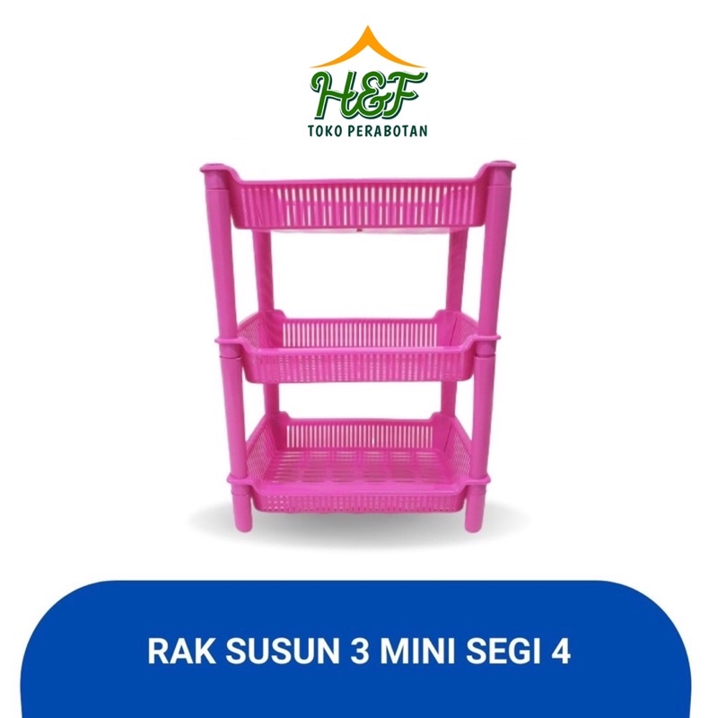 RAK MINI SUSUN 3 / RAK PLASTIK SERBAGUNA